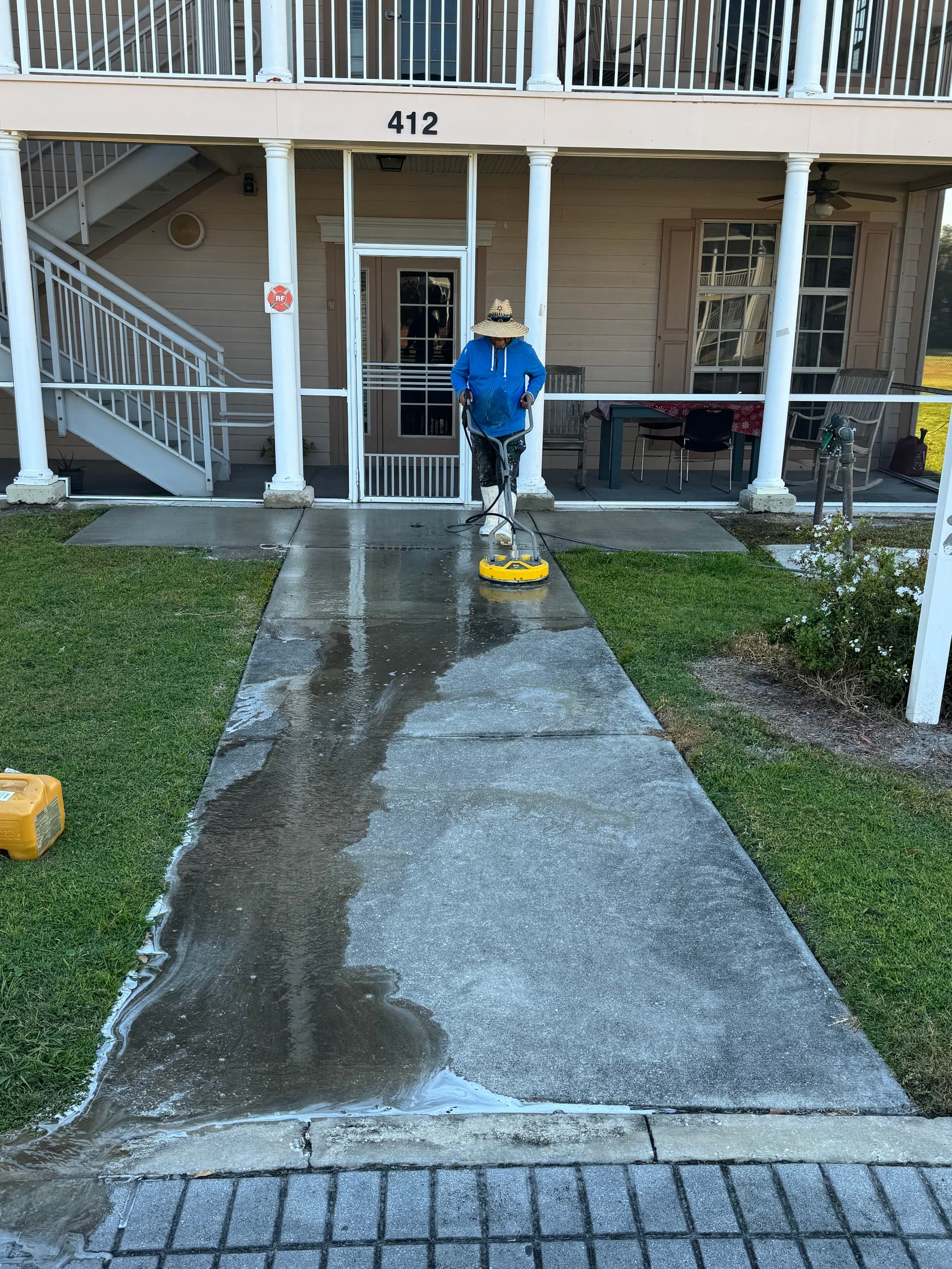 Concrete Path Transformation with Pressure Washing image